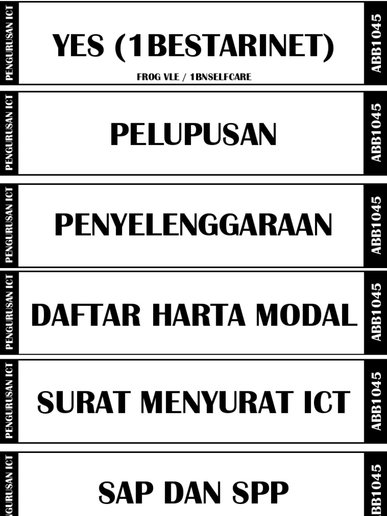 Label Tulang Fail | PDF