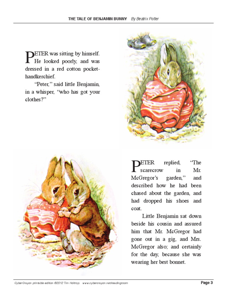 The Tale of Benjamin Bunny - Page 3 | PDF