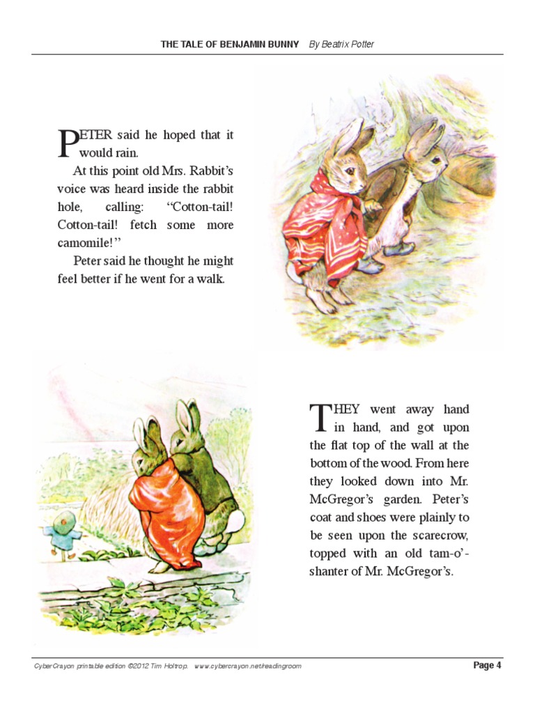 The Tale of Benjamin Bunny - Page 4 | PDF