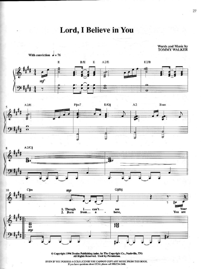 Lord I Believe in You PDF PDF