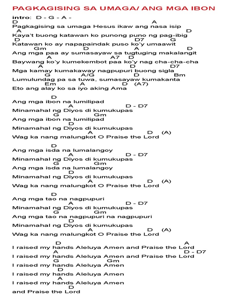 Pagkagising Sa Umaga Pdf