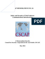 CSCAP Memorandum No.24 - Safety and Security of Vital Undersea