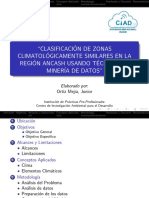 Clasificación climática Ancash usando minería datos