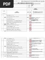 Daily Management Check at Raw Material Receipt