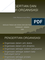 Pengertian Dan Unsur Organisasi