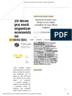 20 Dicas Pra Você Organizar e Economizar No Mochilão - Mochila Brasil