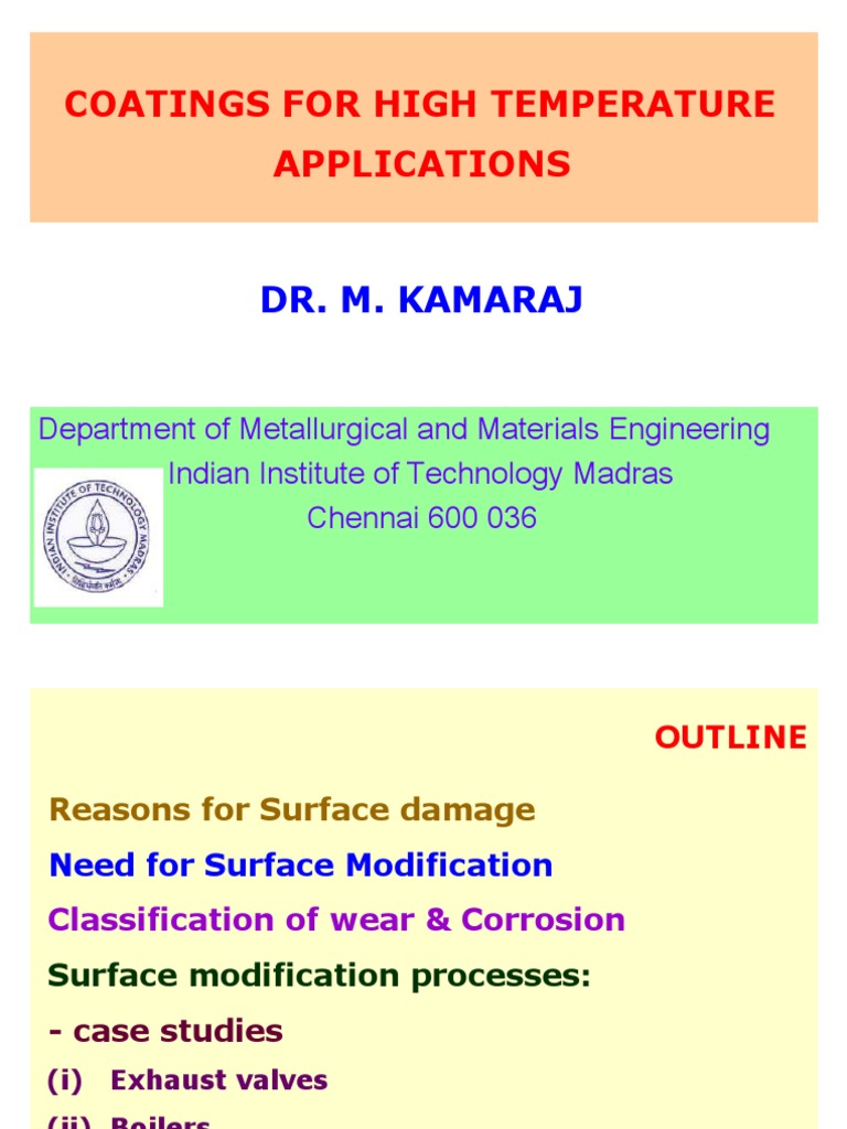 High-Temperature Coatings Overview | PDF | Corrosion | Building Engineering