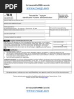 Interactive Form W-9 Form From EchoSign - Com Electronic Signature