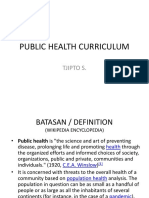 Public Health Curriculum