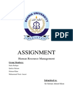 Assignment: Human Resource Management