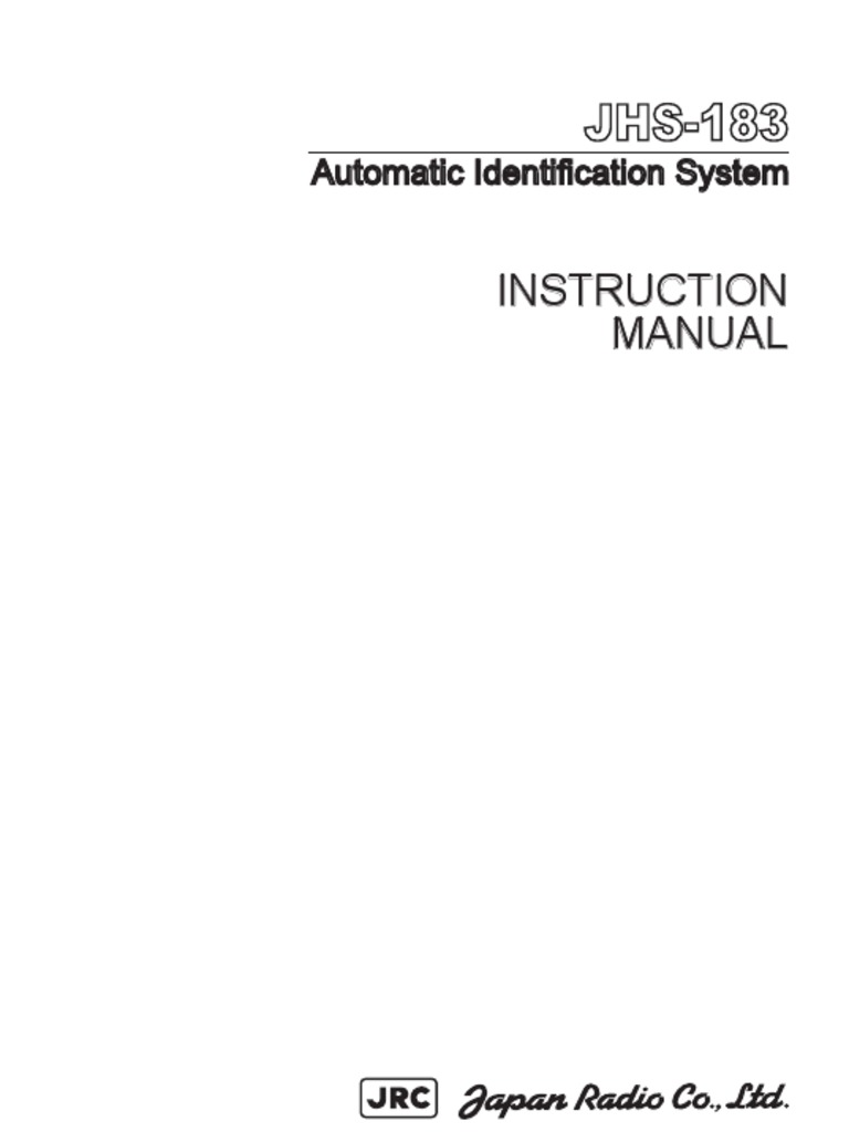 JHS-183 AIS Installation Manual | PDF | Electrical Connector