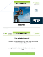 Market Research: Kwadwo Oware
