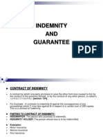 Indemnity and Guarantee Bba
