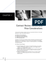 Review Software Contract Pointers and Pricing Terms