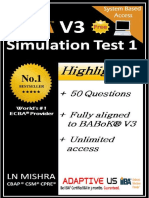 Free ECBA Simulation Question Set 01