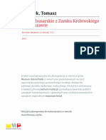 Mleczek T. Szable Husarskie Z Zamku Królewskiego W Warszawie (W) Kronika Zamkowa 63-64 (2012)