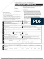 Maryland Voter Registration Form (2007 Update)