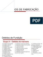 Defeitos de Fundição - 2016