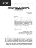 A fronteira e as línguas em contato uma perspectiva de abordagem_STURZA