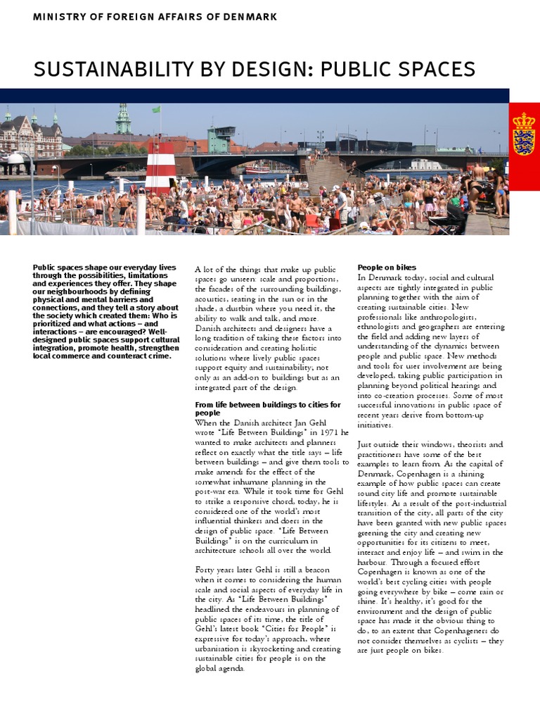 Urban Design for Sustainable Public Spaces | PDF | City | Sustainability