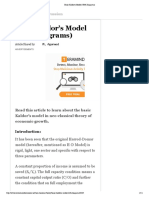 Basic Kaldor's Model (With Diagrams)