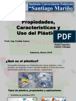 Caracteristicas, Propiedades y Uso Del Plastico