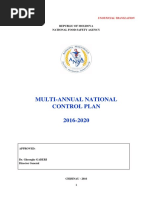 Multi Annual National Control Plan 2016-2020