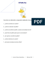 El Patito Feo - Lenguaje Comprensivo PDF