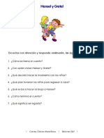 Hansel y Gretel - Lenguaje Comprensivo PDF