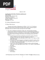 FOIA Request to Department of Commerce Regarding Inclusion of a Citizenship Question on the 2020 Census