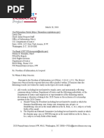 FOIA Request to DOJ Regarding Inclusion of a Citizenship Question on the 2020 Census