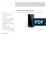 NWZ-F804 F805 F806 Guide ES PDF