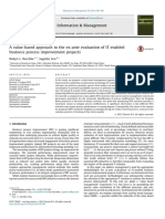 A Value-Based Approach To The Ex-Ante Evaluation of IT Enabled Business Process Improvement Projects