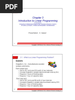 Linear Programming Introduction