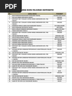 Senarai Buku Rujukan Matematik