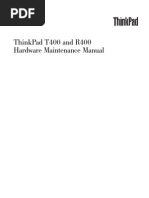 Service Manual IBM ThinkPad T400 R400