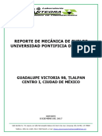 Reporte Universidad Pontificia