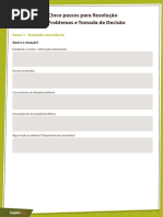 Cinco Passos Para Resolução de Problemas e Tomada de Decisão