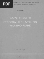 BEZVICONI Gheorghe - Contributii La Istoria Relatiilor Romano ...