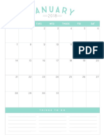 2018 Calendar Simple As That PDF