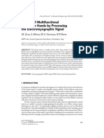 Control of Multifunctional Prosthetic Hands by Processing the Electromyographic Signal