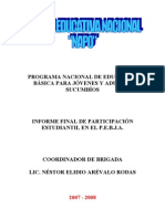 Informe Final de Participación Estudiantil