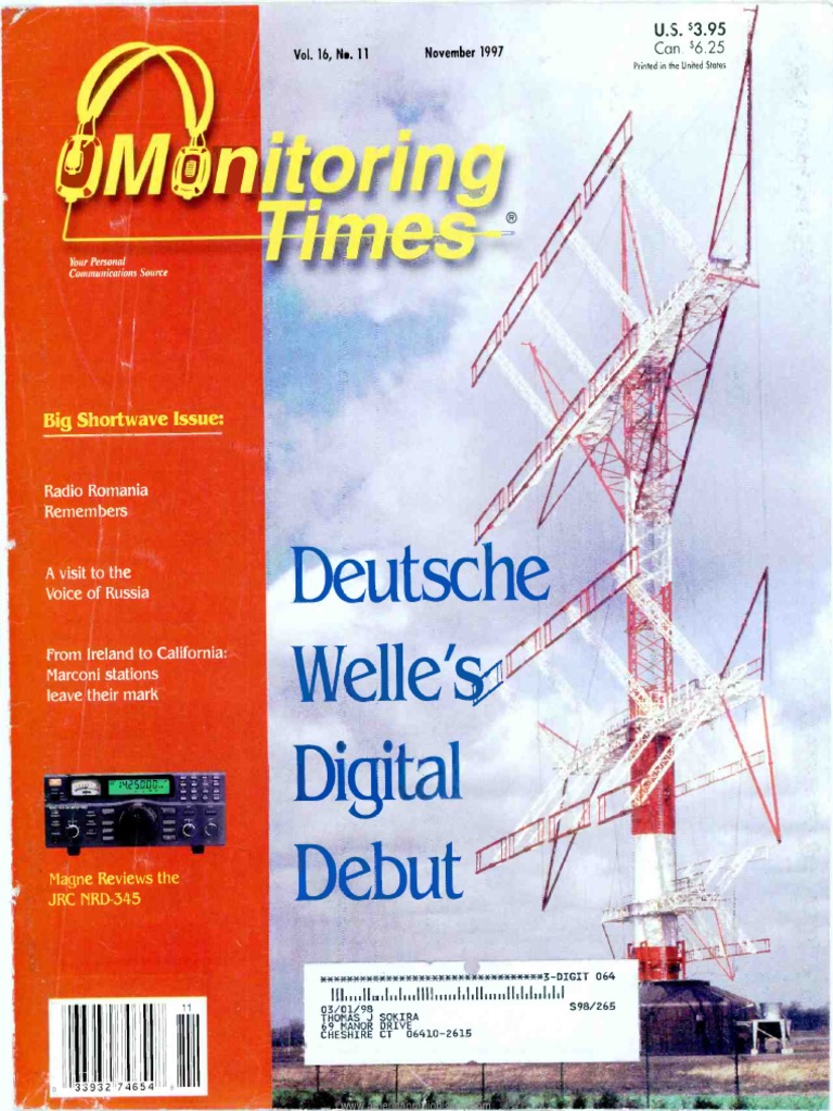 Monitoring Times 1997 11 | Radio | Television - 