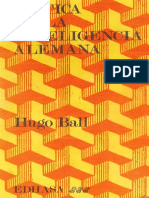 Ball Hugo - Critica de La Inteligencia Alemana PDF