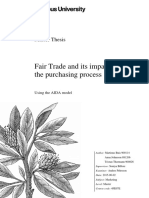 Fair Trade and Its Impact On: The Purchasing Process