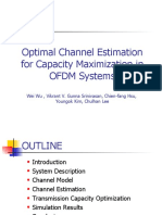 Optimal Channel Estimation For Capacity Maximization in OFDM Systems