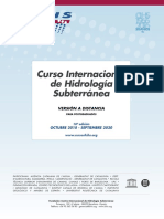 18º Curso Internacional de Hidrología Subterránea, versión a distancia (2018-2020)