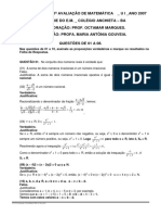 1 3 Resolucao-1Aval - Matem-3EM 2007 U1