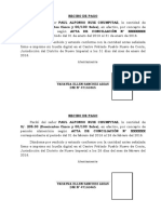 Recibos de pago pensión alimenticia 2018