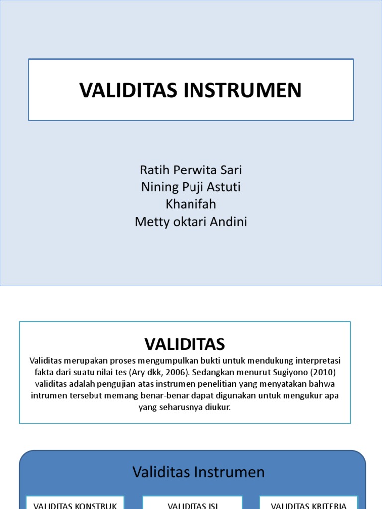 Validitas Konstruk Baru